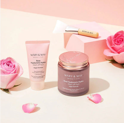 MARY & MAY Believe In Truth Rose Hyaluronics mask special set بكج مميز لاقنعة بالازهار للبشرة من ماري اند ماي