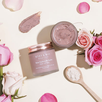 MARY & MAY Believe In Truth Rose Hyaluronics mask special set بكج مميز لاقنعة بالازهار للبشرة من ماري اند ماي