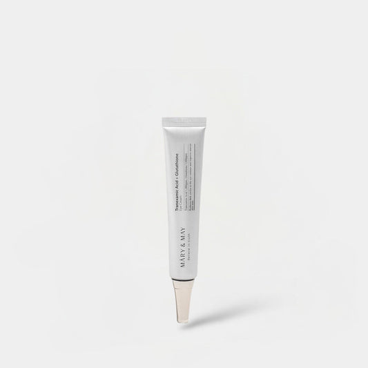 Mary & May Tranexamic Acid + Glutathione Eye Cream. ماري آند ماي حمض الترانيكساميك + الجلوتاثيون كريم العين - Princess Cosmetics Qatar