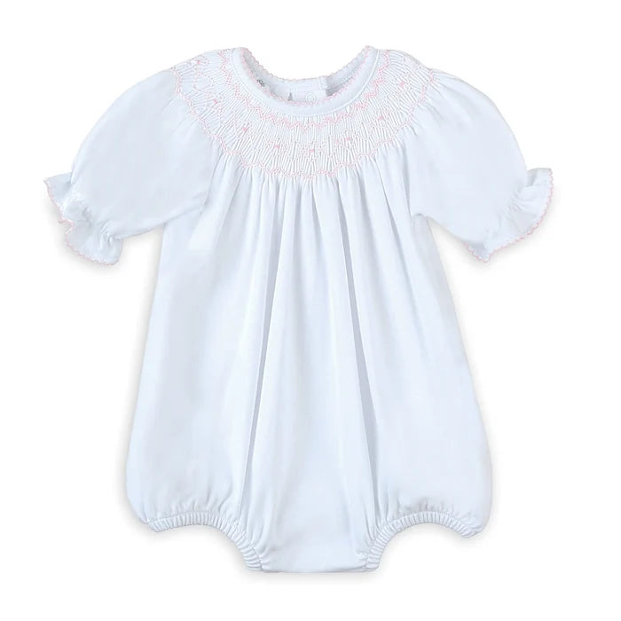 MB Lizzie's Classics Bishop S/S Bubble-White/Pink