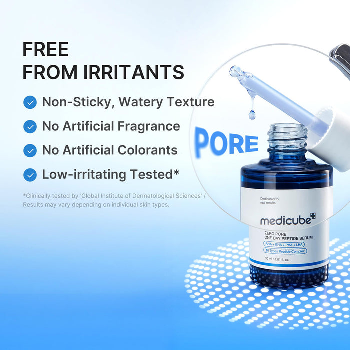 Medicube Zero Pore One Day Peptide Serum 1.01oz/ 30ml