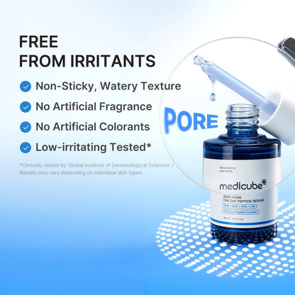 Medicube Zero Pore One Day Peptide Serum 1.01oz/ 30ml