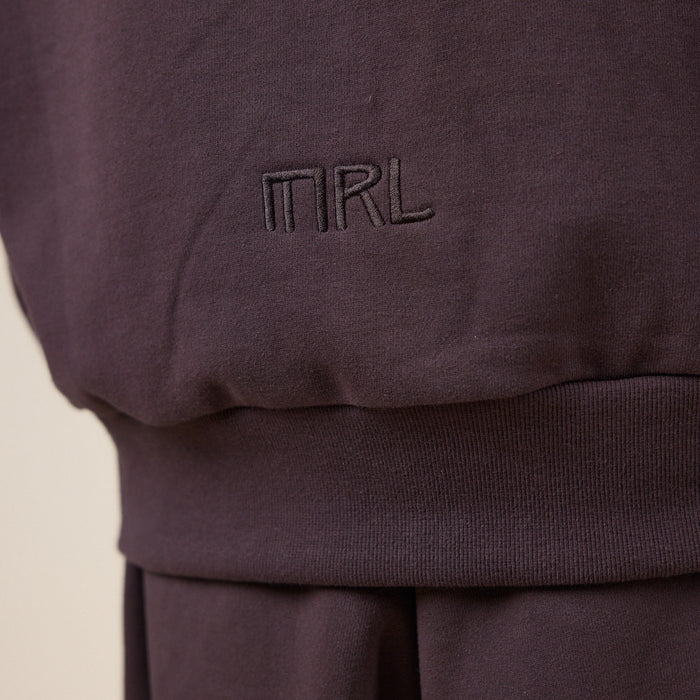 Merely Made - Premium Jacquard Wide Rib Sweatshirt - Hickory Brown