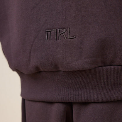 Merely Made - Premium Jacquard Wide Rib Sweatshirt - Hickory Brown