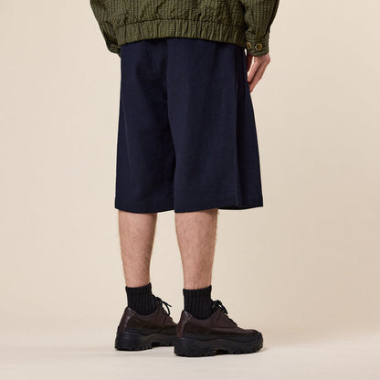 Merely Made - Premium Nomadic Relaxed Wide Shorts - Midnight Navy