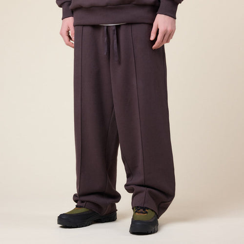 Merely Made - Premium Pintuck Jersey Wide Pants - Hickory Brown