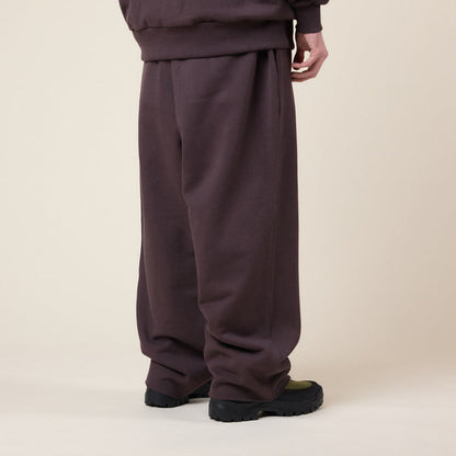 Merely Made - Premium Pintuck Jersey Wide Pants - Hickory Brown