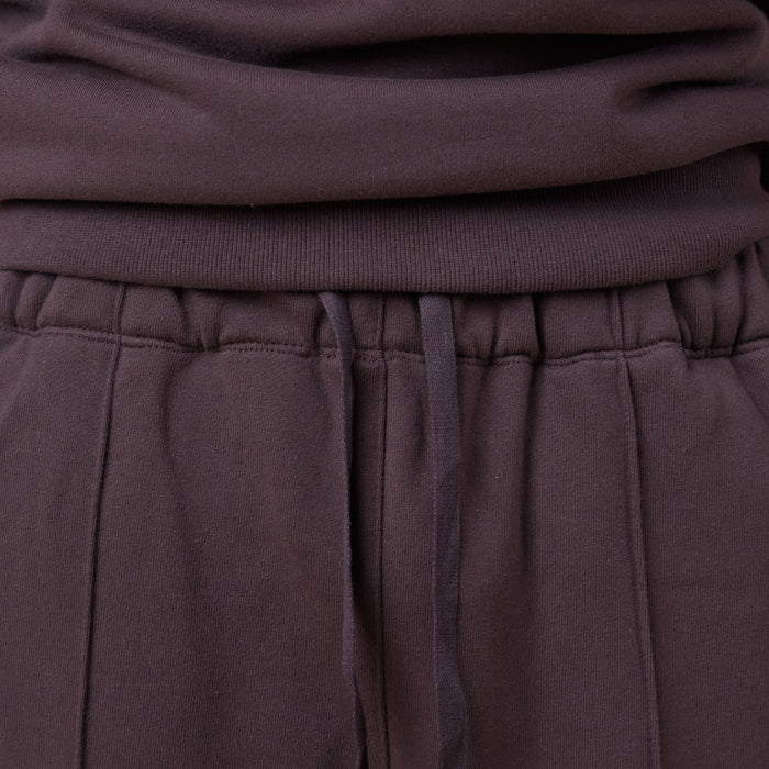 Merely Made - Premium Pintuck Jersey Wide Pants - Hickory Brown