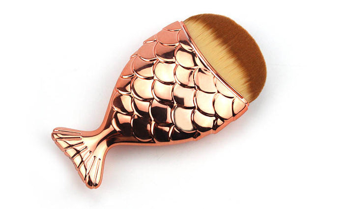 Mermaid Foundation Makeup Brush Color Fishtail Plating EELHOE COSMETICS