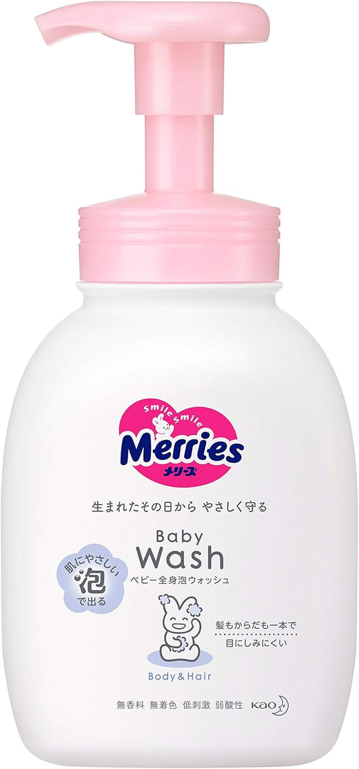 Merries Baby Foaming Body & Hair Wash 400ml