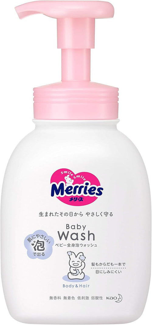 Merries Baby Foaming Body & Hair Wash 400ml