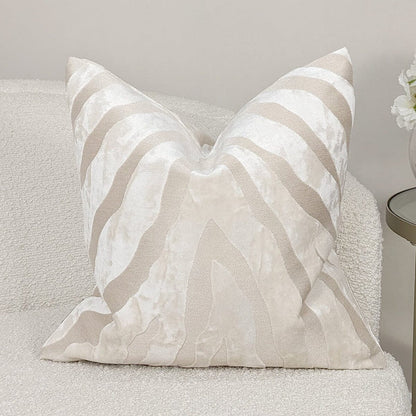 Mimi Ivory Zebra Print Cushion - 43x43cm Textiles