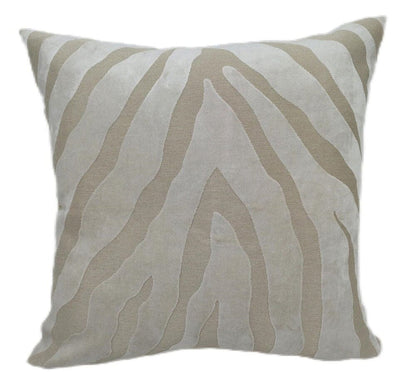 Mimi Ivory Zebra Print Cushion - 43x43cm Textiles