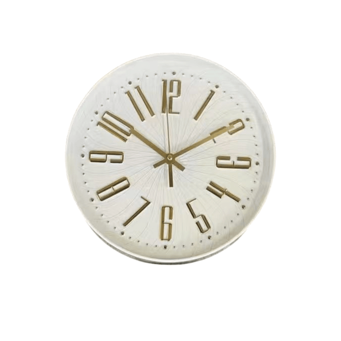 Mincio Cream & Gold Clock Accessories
