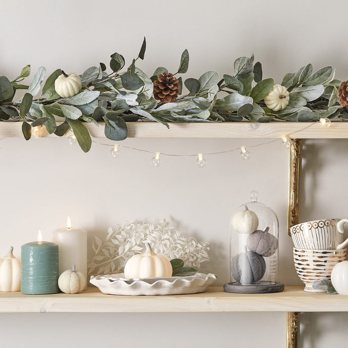Mini Light Up Ceramic Pumpkin Trio