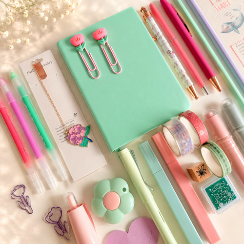 Mint, Lavender & Blush Stationery Set