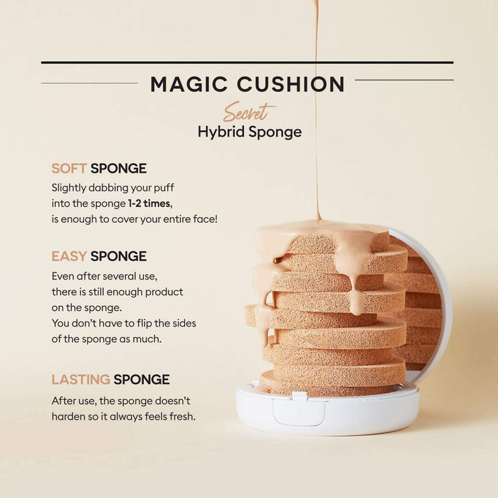 MISSHA Magic Cushion Cover Lasting Foundation SPF50+/PA+++, 21 Light Beige 15 g