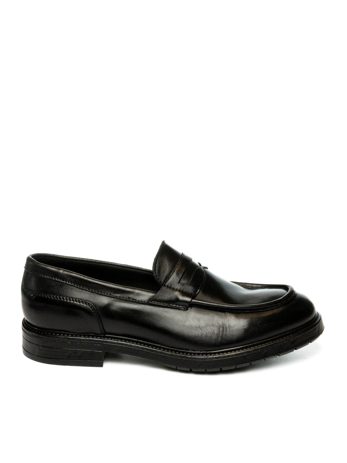 KEBO Mocassino pelle nero 2070 PELLE-NERO