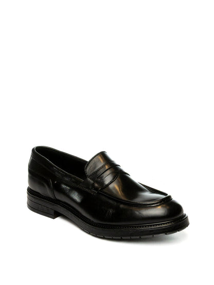 KEBO Mocassino pelle nero 2070 PELLE-NERO