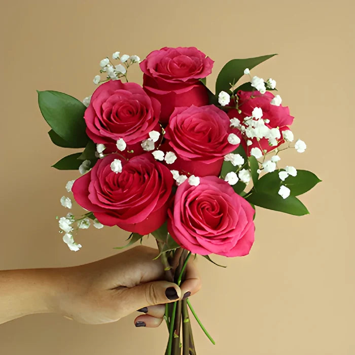 Mothers Day Six Rose Bouquets for Gifting