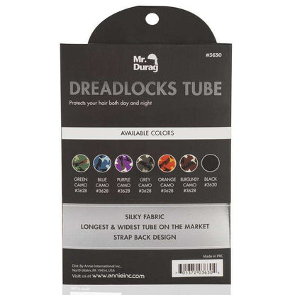Mr. Durag Dreadlocks Tube With Strap, 1 Count, Black