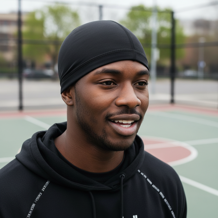 Mr. Durag Spandex Dome Cap, 1 Count, Black