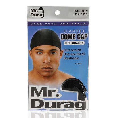 Mr. Durag Spandex Dome Cap, 1 Count, Black