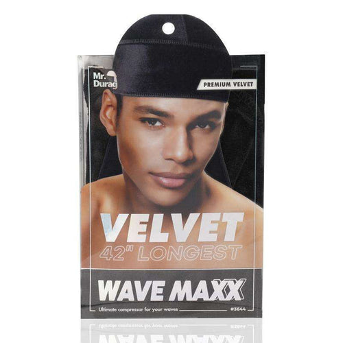 Mr. Durag Velvet Durag, 1 Count, Black
