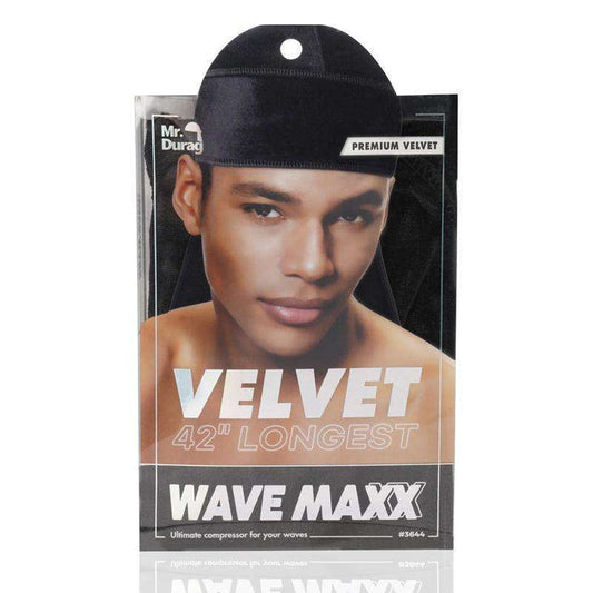 Mr. Durag Velvet Durag, 1 Count, Black