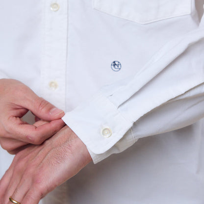 Nanamica - Button Down Wind Shirt - White