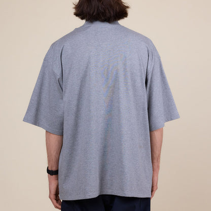 Nanamica - Coolmax Mockneck T-Shirt - Heather Grey