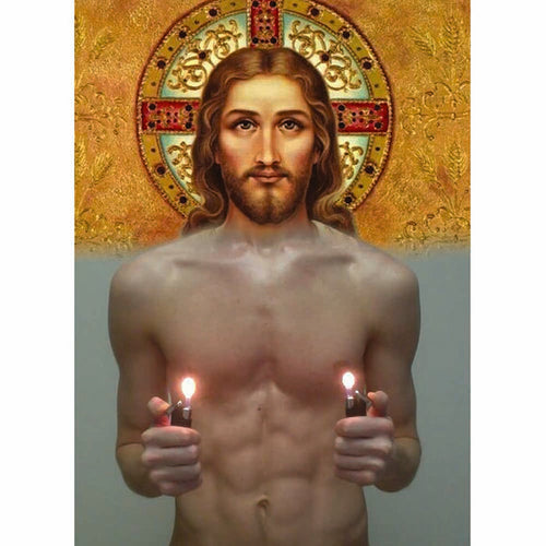 Naro Pinosa Jesus Christ Lighter Postcard