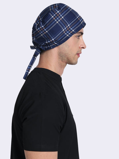 Navy Plaid Unisex Cap 059