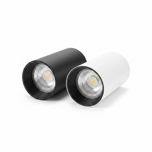 Neelux LED track light 45W black and white - clean white background render