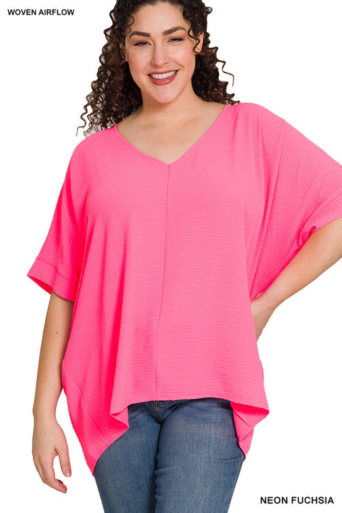 Neon Pink Flow with me top