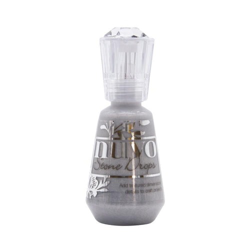 Nuvo - Stone Drops - 1.5oz - Boulder Grey. Get rustic with the Nuvo Stone Drops - uniquely designed to create the self leveling drop with a rough stone-like finish. Available at Embellish Away located in Bowmanville Ontario Canada.
