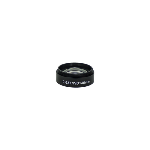 Objective Working Distance 140mm 0.63X Auxiliary Objective, SKU SZ04014331, three quarter front view