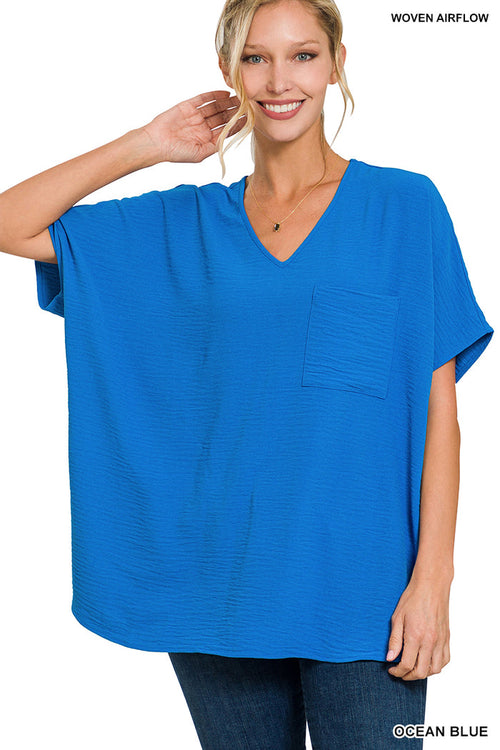 Ocean Blue Flow with me top