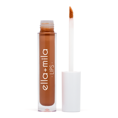 Oh Deer caramel brown lip gloss tube with applicator wand – ella+mila Lips