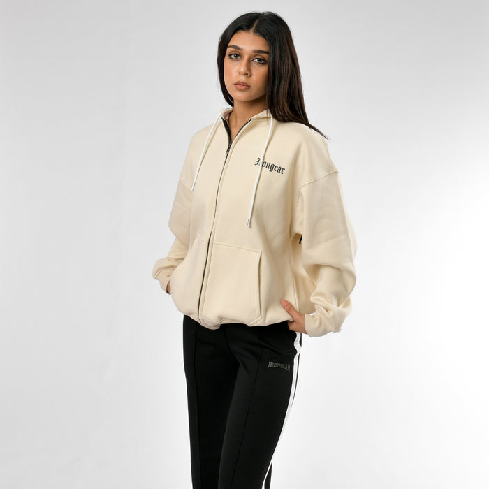 Old English Zip Up Unisex Hoodie - IRONGEAR Fitness