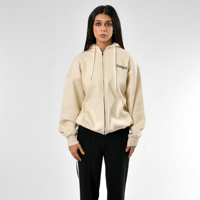 Old English Zip Up Unisex Hoodie - IRONGEAR Fitness