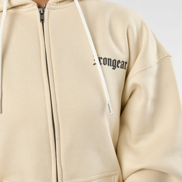 Old English Zip Up Unisex Hoodie - IRONGEAR Fitness