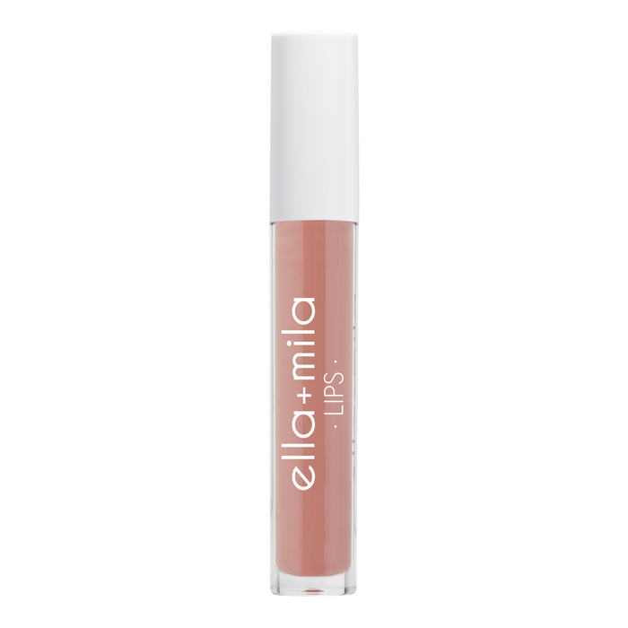 Overqualified peachy nude lip gloss tube – ella+mila Lips