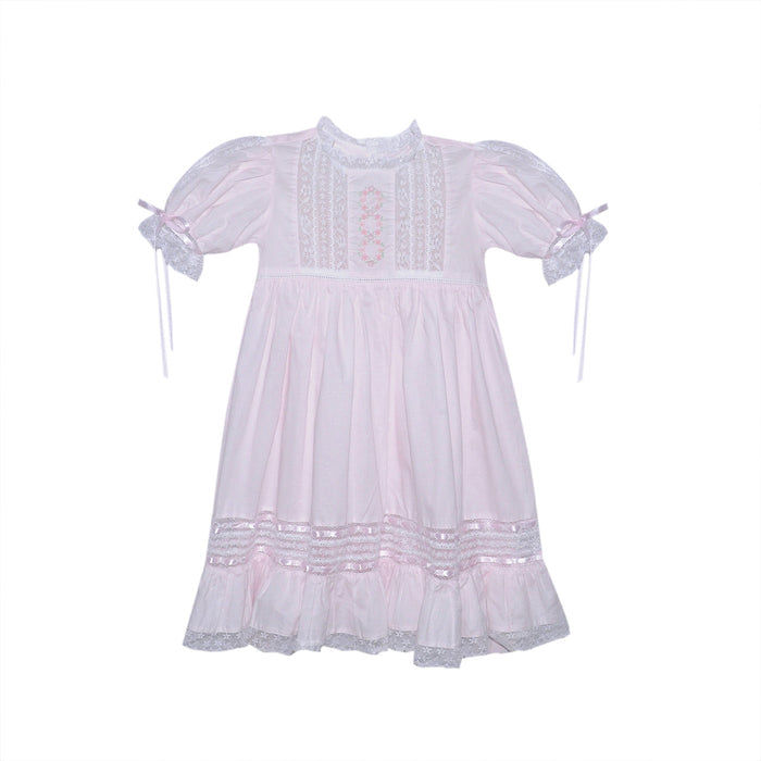 P & R Savannah Flower Emb. Dress-Pink
