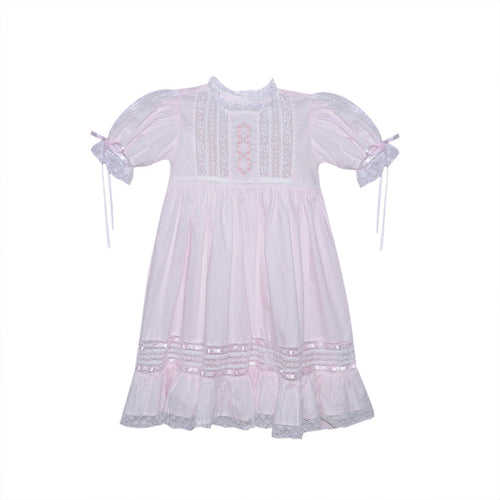 P & R Savannah Flower Emb. Dress-Pink