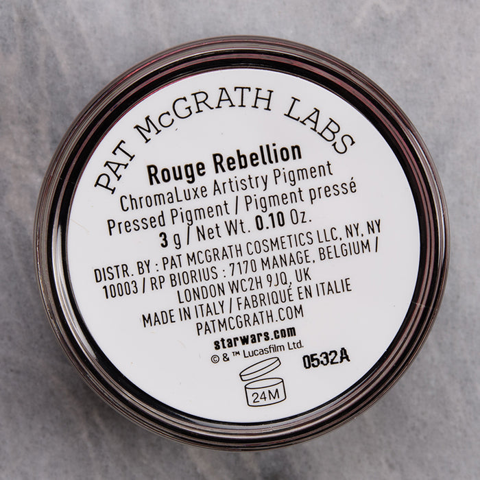 Pat McGrath Labs ChromaLuxe Artistry Pigment Rouge Rebellion (Metallic Crimson with Magenta Undertones)