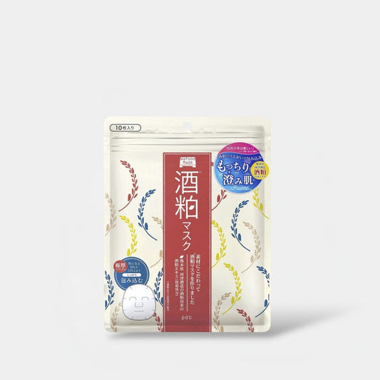 PDC Wafood Made Sake Sheet Mask (10 Sheets) قناع ورقي مصنوع من الساكي من إنتاج شركة PDC Wafood - Princess Cosmetics Qatar