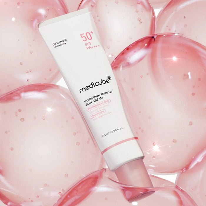 PDRN PINK TONE UP SUN CREAM - Crema De Protectie Solara Cu Efect Tone - Up Roz Si PDRN - skinseen.ro