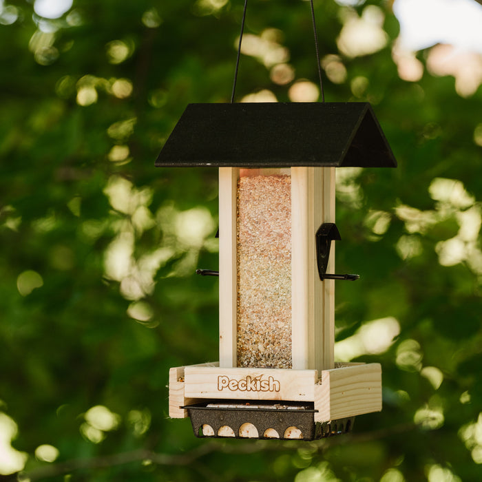 Peckish Woodland Feast Seed & Suet Cake Tower Feeder