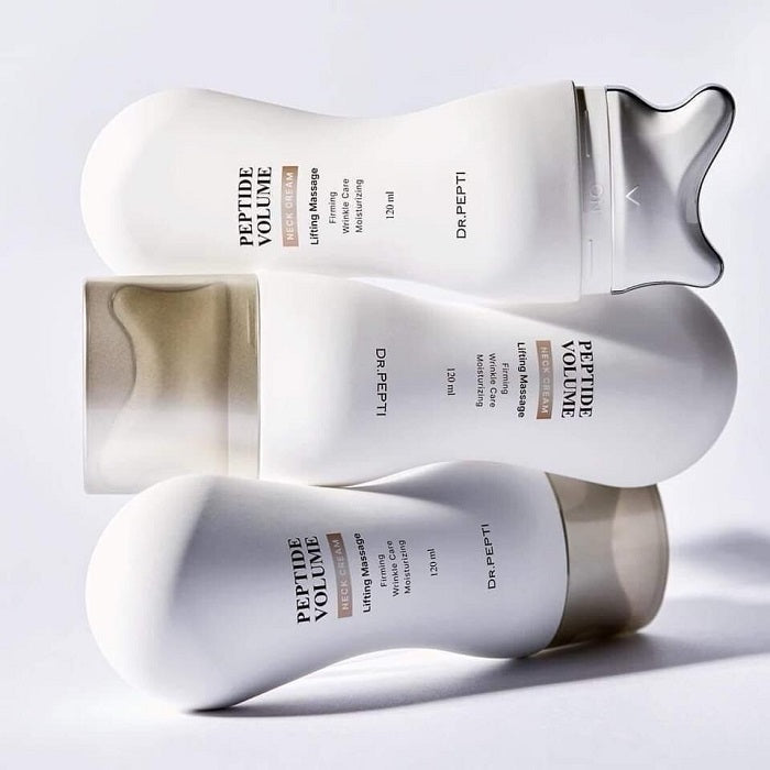 PEPTIDE VOLUME NECK AND FACE CREAM- Crema Premium Dedicata Zonei Gatului Pentru Fermitate Cu Aplicator